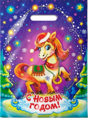 Пакет с прорубной ручкой Бурка, 30*40 см