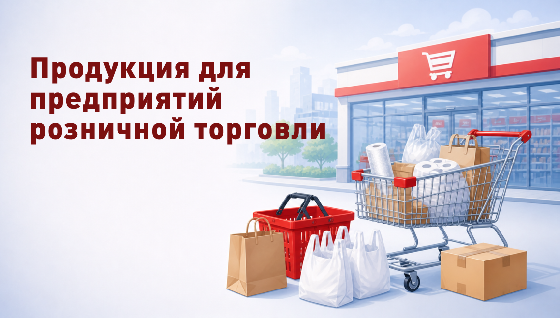 Продукция для предприятий розничной торговли оптом — качественная упаковка для магазинов, бутиков и супермаркетов от «Новопак»